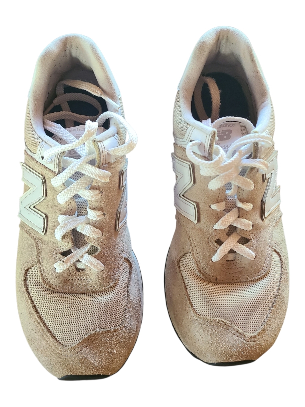 New Balance 574 Core Classic Sneakers Tan Beige ML574EVW Mens 9.5 / Womens 11